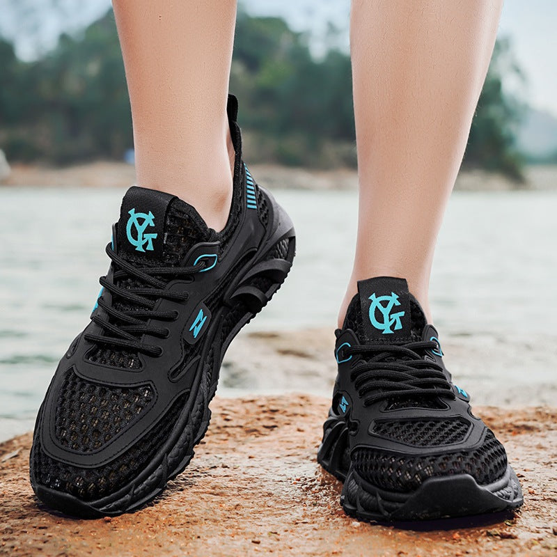 Damen Sportliche Mesh-Laufschuhe mit atmungsaktiver Struktur und innovativer Dämpfungstechnologie EB