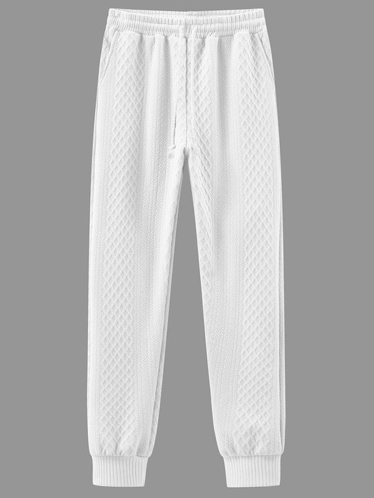 Herren Komfortable Strick-Jogginghose mit modernem Design und elastischem Bund EB