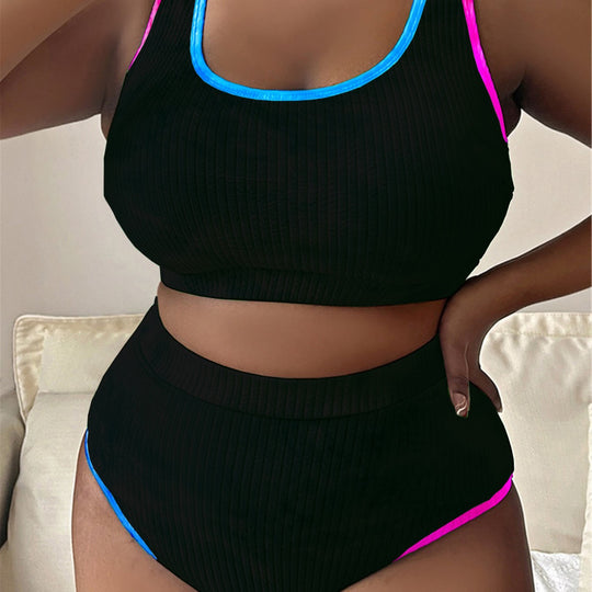 Damen Sportiv geschnittenes Bikini-Set EB