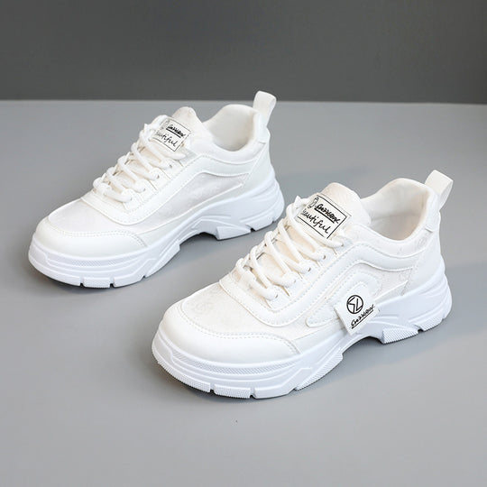 Damen modische Chunky Sneakers mit atmungsaktiver Oberflächenstruktur EB