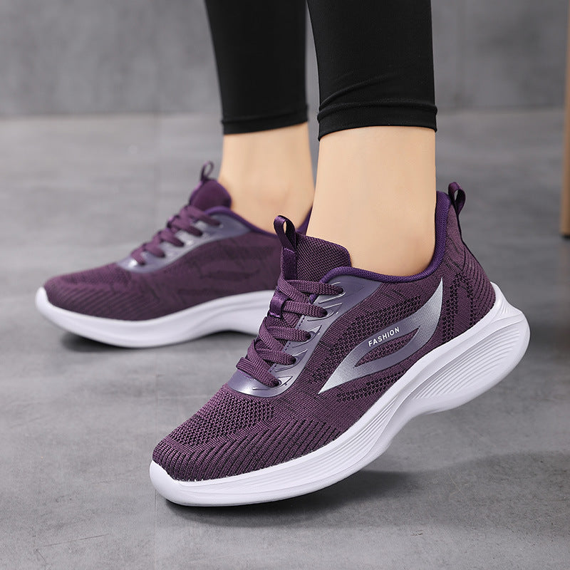 Damen Sportliche Sneakers mit dämpfender Sohle und atmungsaktivem Obermaterial EB