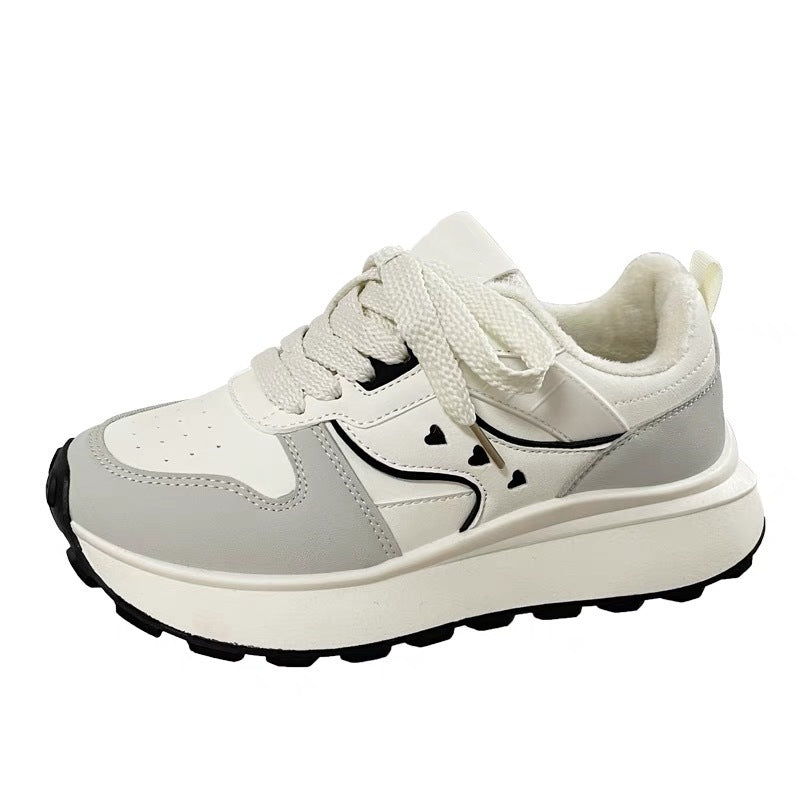 Damen Modische Chunky Sneakers mit trendiger Plateau-Sohle und sportlichem Design EB