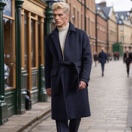 Herren eleganter Wool Peacoat EB