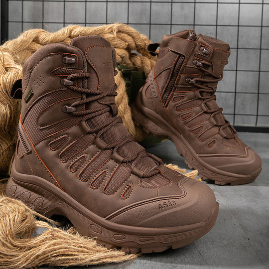Herren Multifunktionale Bergstiefel mit hohem Knöchelschutz und wasserdichter Membran EB