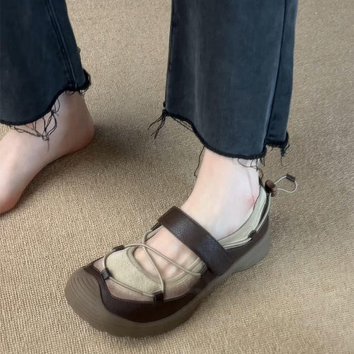 Damen Komfortable Sandalen mit verstellbarem Riemen EB