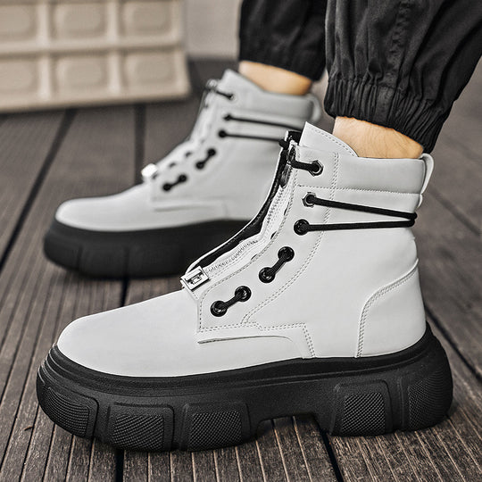 Damen robuste Combat Boots mit rutschfester Sohle und innovativem Schnürsystem EB
