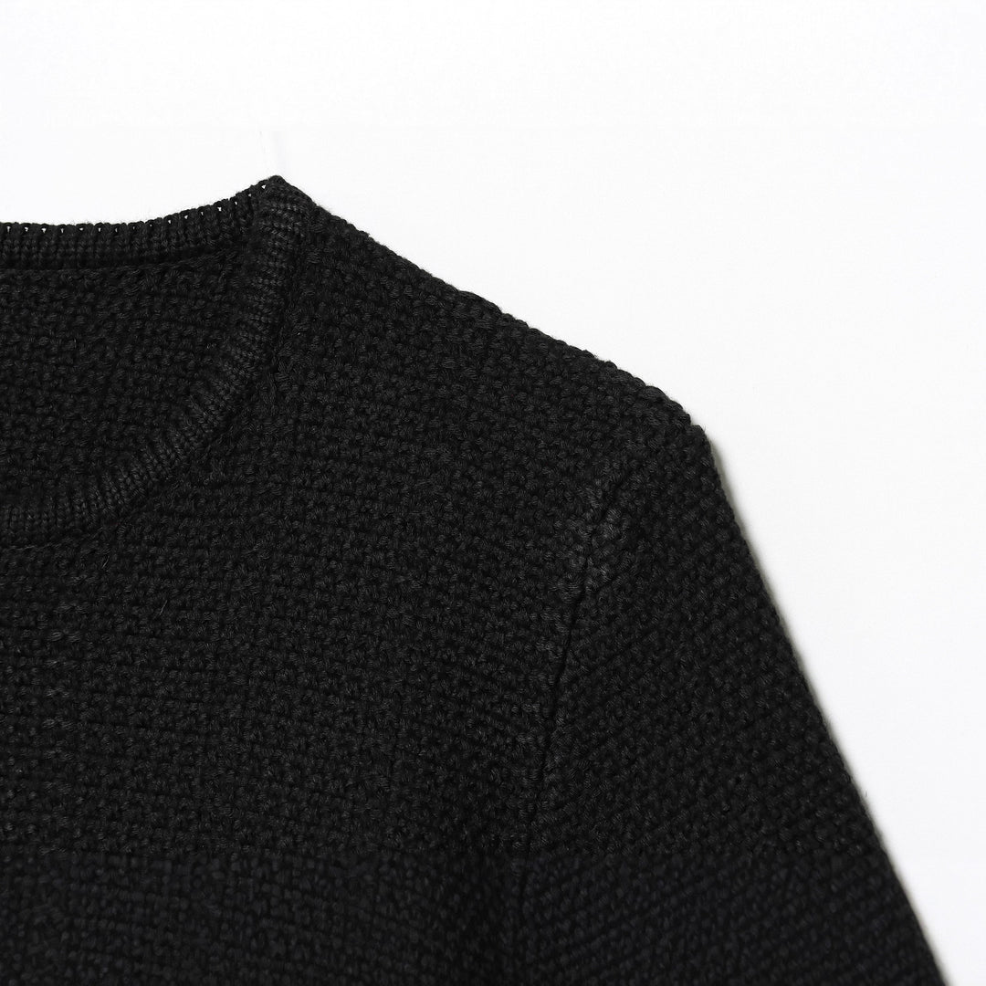 Damen elegante Strickjacke mit dekorativem Knopf EB