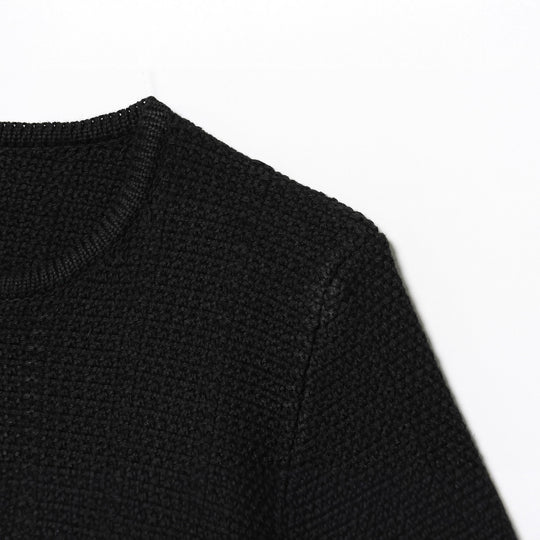 Damen elegante Strickjacke mit dekorativem Knopf EB