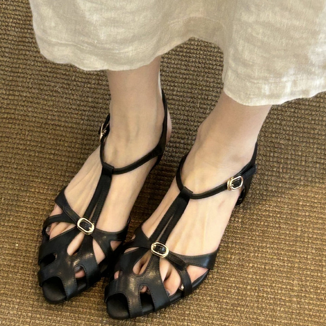 Damen Ballerinas mit elegantem Vorderteil und komfortabler Schnalle EB