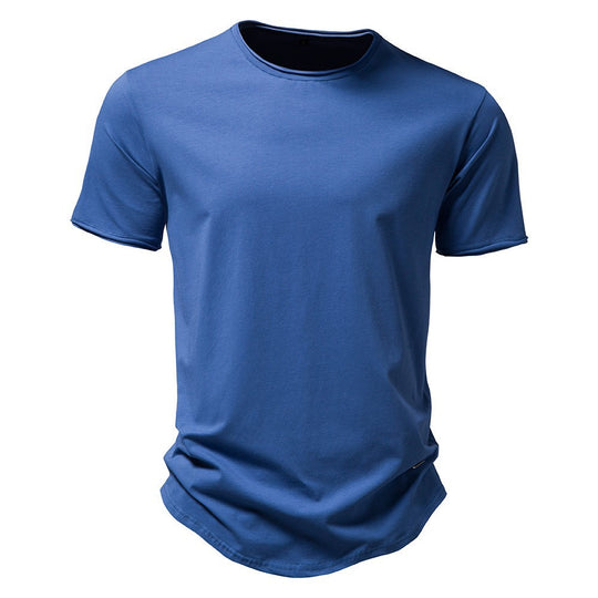 Herren Premium Baumwoll T-Shirt mit trendigem Schnitt EB