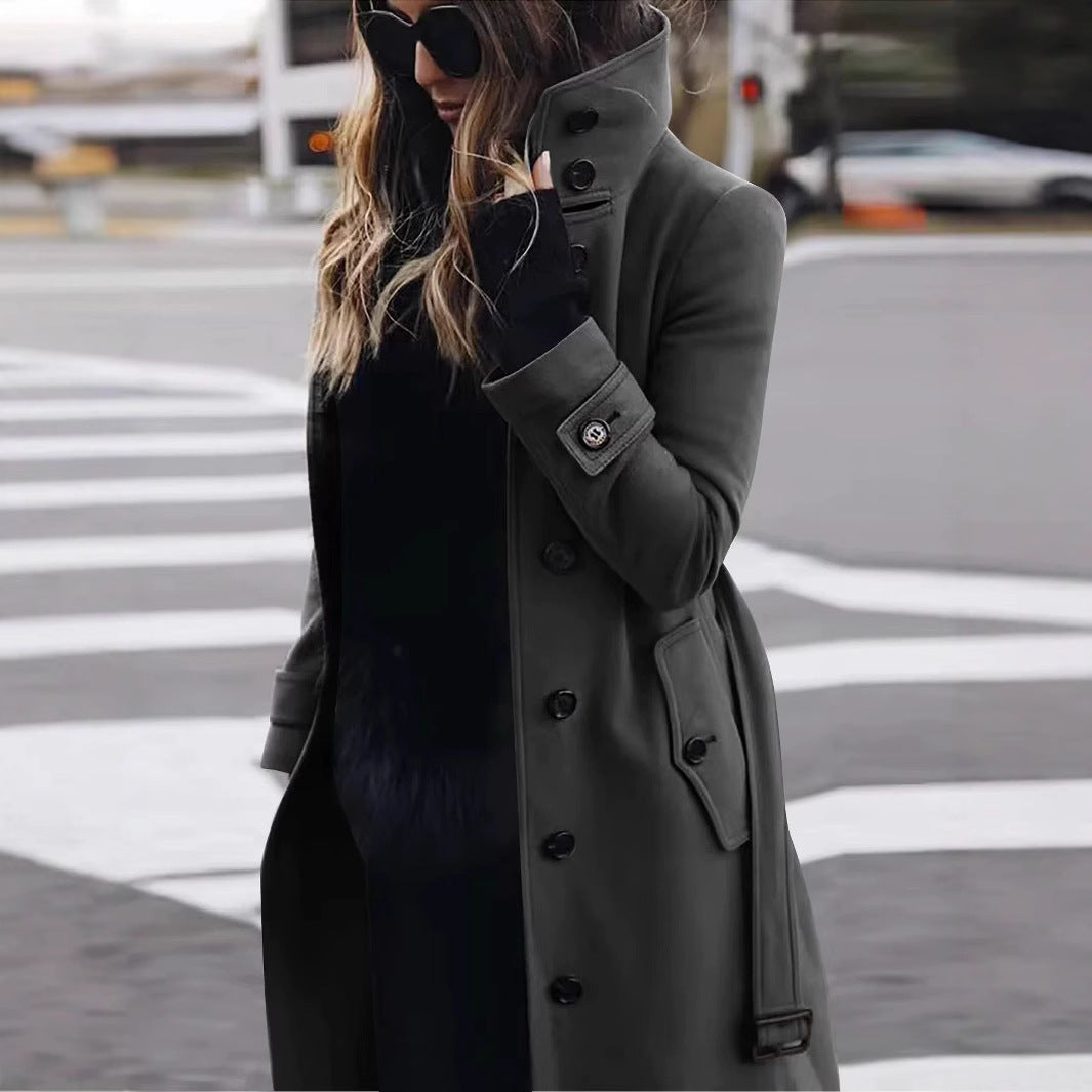 Damen eleganter Trenchcoat EB