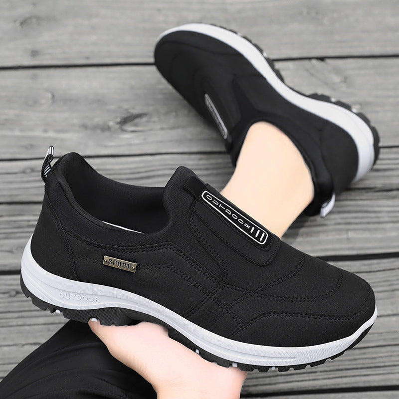 Damen Komfortable Slip-On Freizeitschuhe mit rutschfester Sohle EB