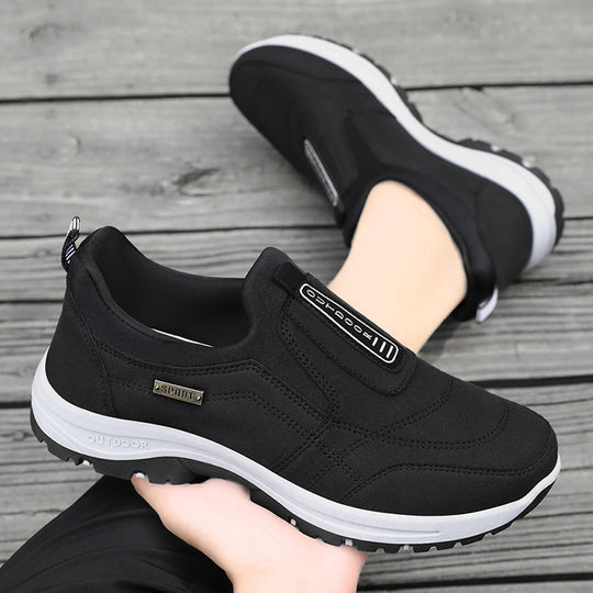 Damen Komfortable Slip-On Freizeitschuhe mit rutschfester Sohle EB