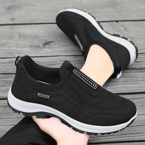 Damen Komfortable Slip-On Freizeitschuhe mit rutschfester Sohle EB