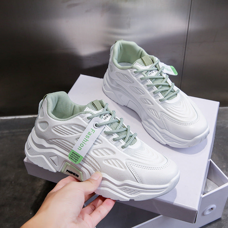 Damen Sportliche Sneakers mit atmungsaktiver Mesh-Oberfläche und dämpfender Sohle EB