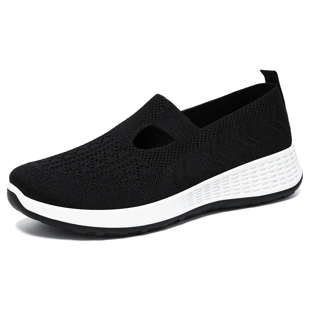 Damen Komfortable Slip-On Sneakers mit innovativer Mesh-Oberfläche EB
