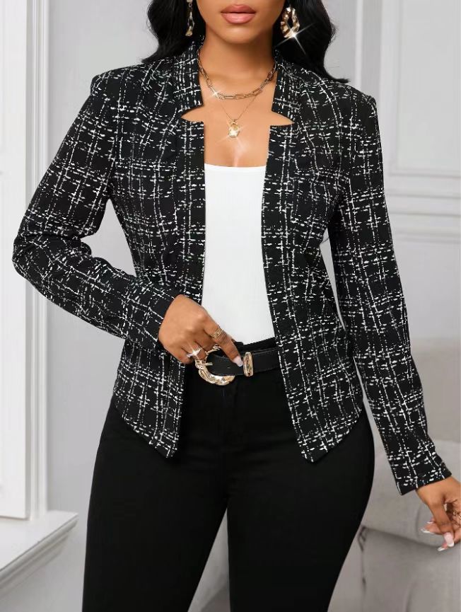 Damen raffinierte Business-Blazerjacke EB