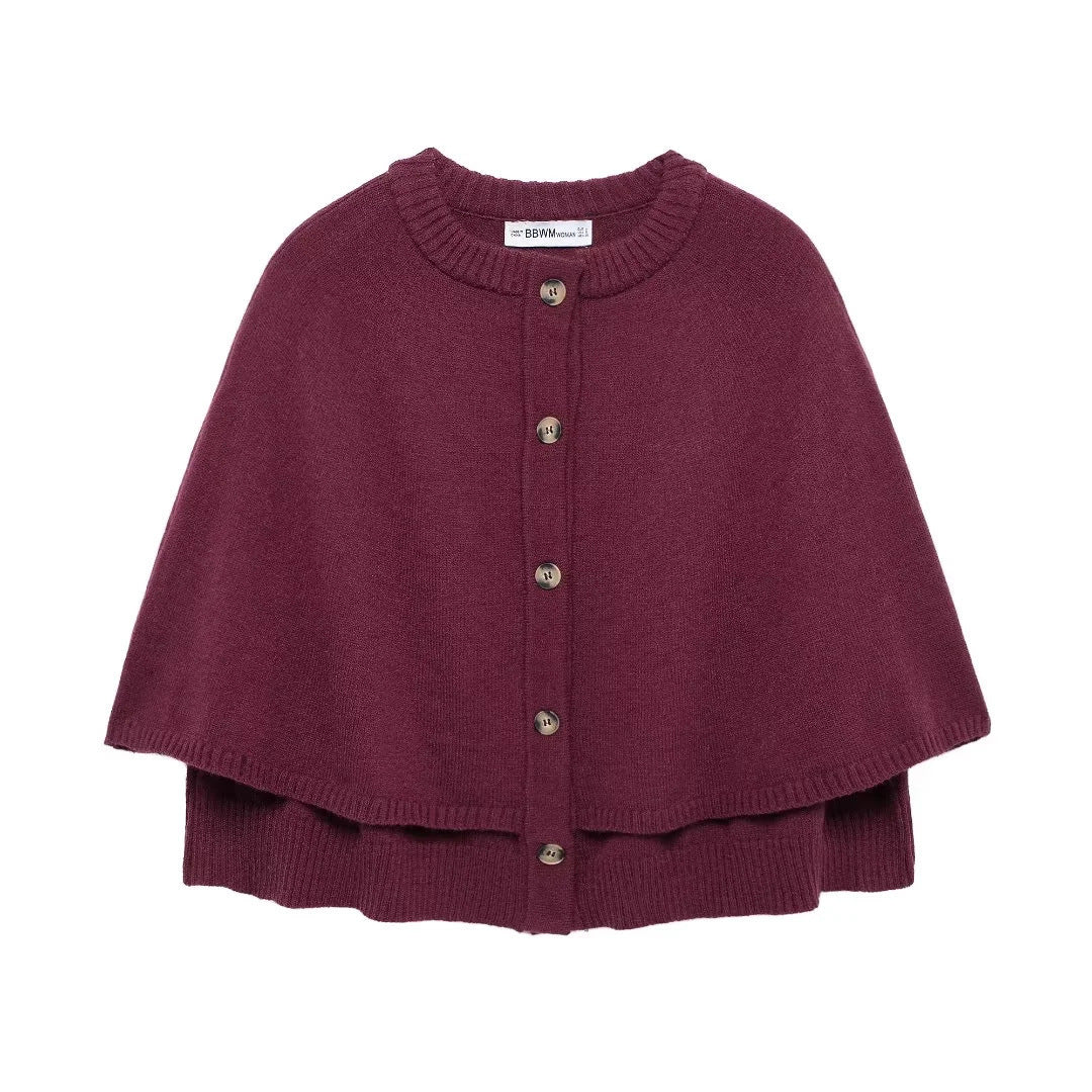 Damen Wolle Umhangjacke EB