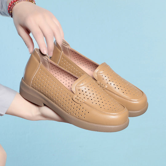 Damen Mokassins mit luftiger Perforation und gemütlichem Fußbett EB