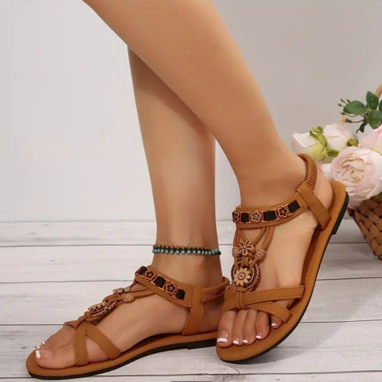 Damen Komfortable Sandalen mit bohemian-inspiriertem Design EB