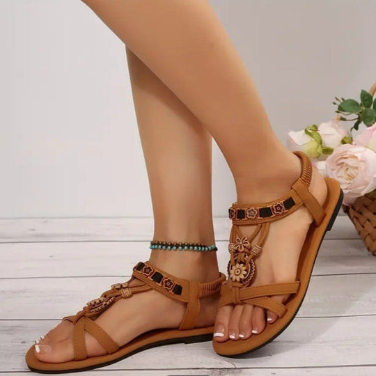 Damen Komfortable Sandalen mit bohemian-inspiriertem Design EB