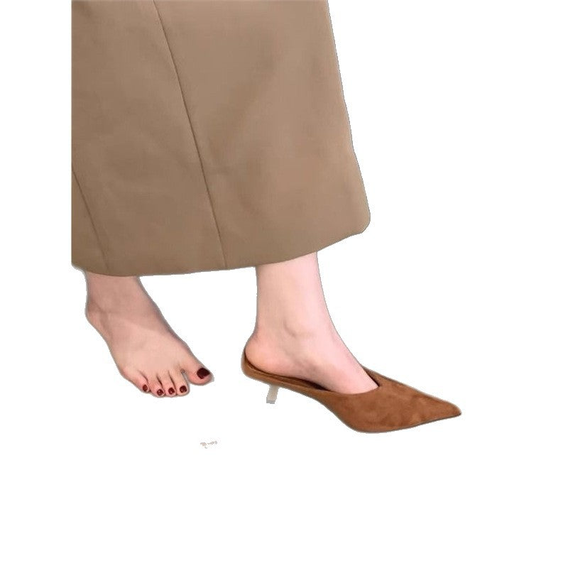 Damen spitze Mules mit elegantem Schnitt EB