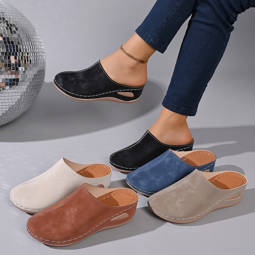 Damen Clogs mit ergonomischem Fußbett und rutschfester Sohle EB