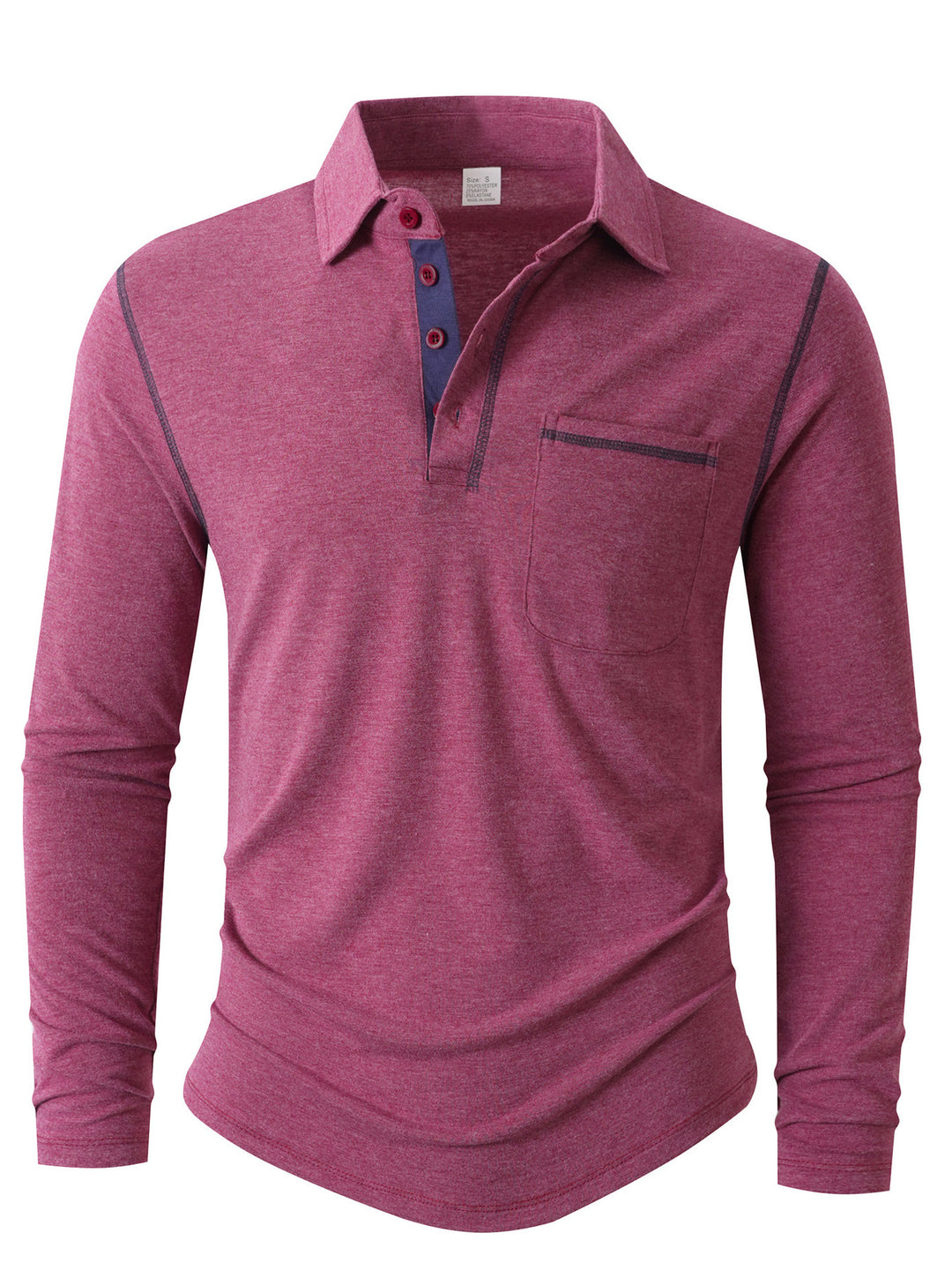 Herren Langarm Poloshirt EB
