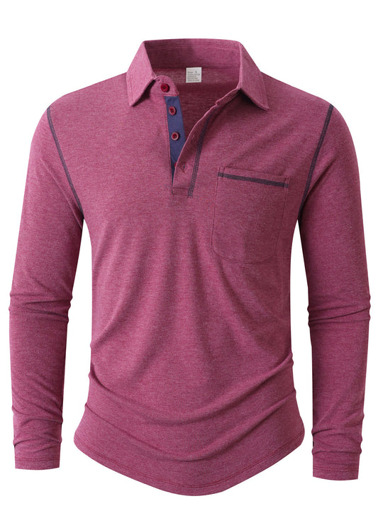 Herren Langarm Poloshirt EB