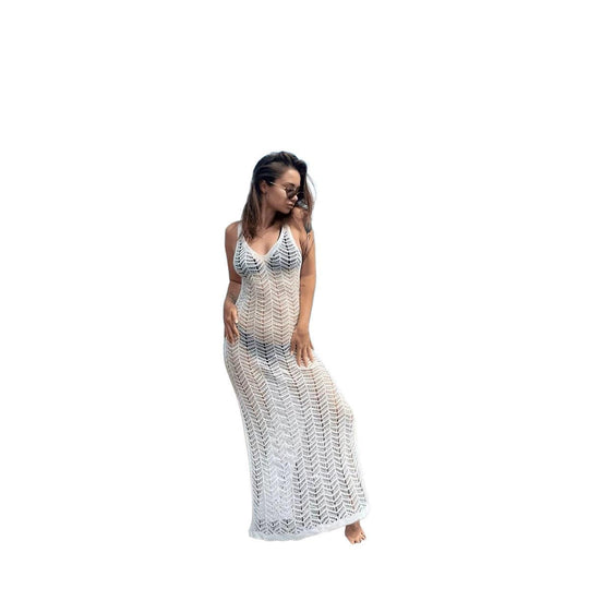 Damen Häkel-Maxikleid EB