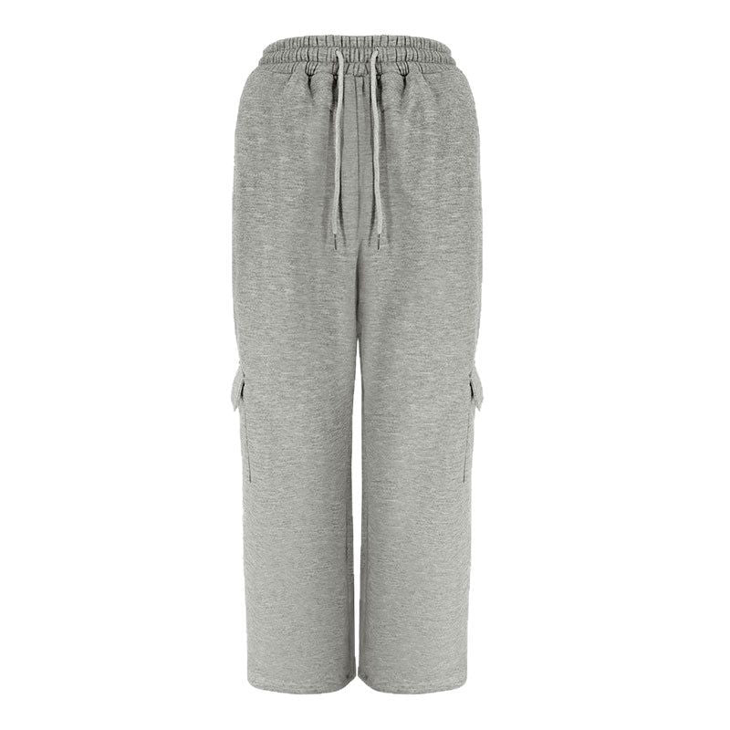 Damen Cargo-Hose mit elastischem Bund und Seitentaschen EB