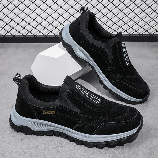 Damen Bequeme Slip-On Freizeitschuhe mit rutschfester Sohle und atmungsaktivem Obermaterial EB