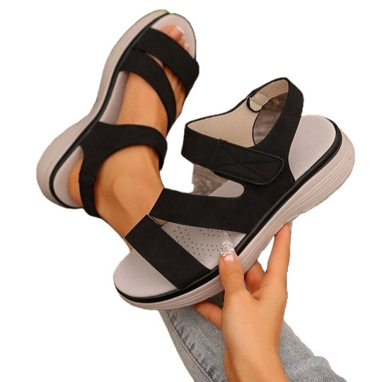 Damen Komfortable Sandalen mit ergonomischem Fußbett EB