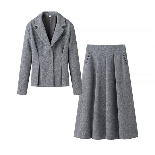 Damen Blazer und Midi-Rock Set EB