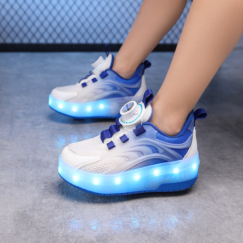 Damen Leuchtende Sport-Sneaker mit bequemer Passform und atmungsaktivem Obermaterial EB