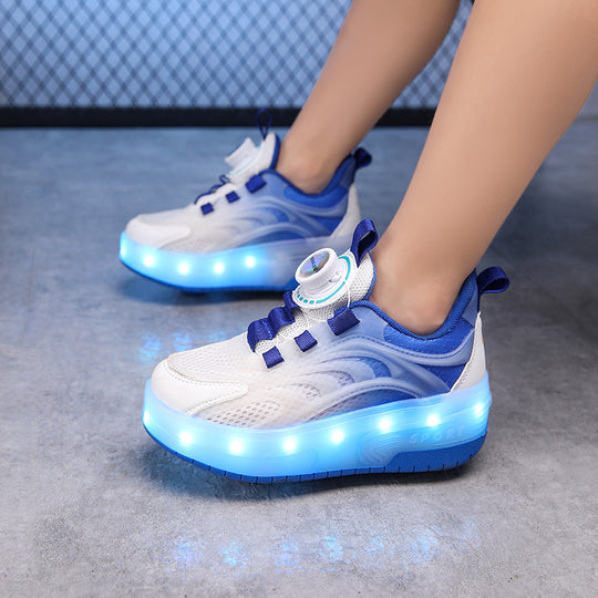 Damen Leuchtende Sport-Sneaker mit bequemer Passform und atmungsaktivem Obermaterial EB