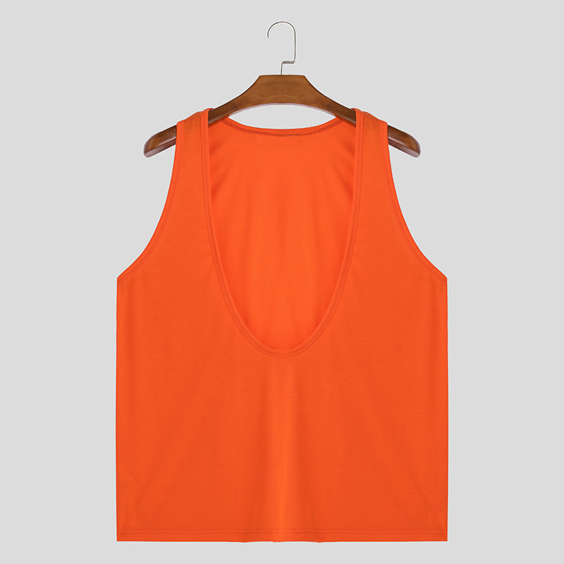Herren Sportliches Ärmelloses T-Shirt aus atmungsaktivem Material EB