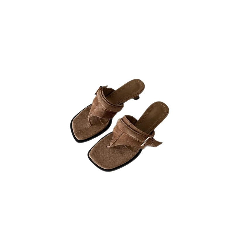 Damen elegante Plateau-Sandalen mit modischen Riemchen EB