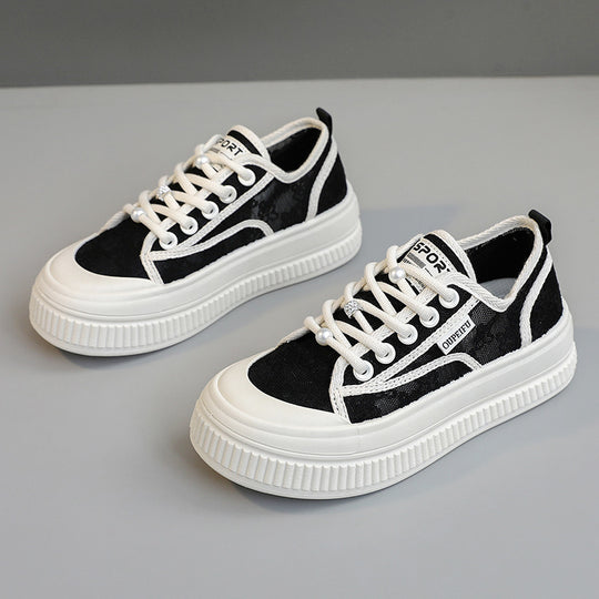 Damen modische Sneaker mit atmungsaktivem Obermaterial und rutschfester Sohle EB