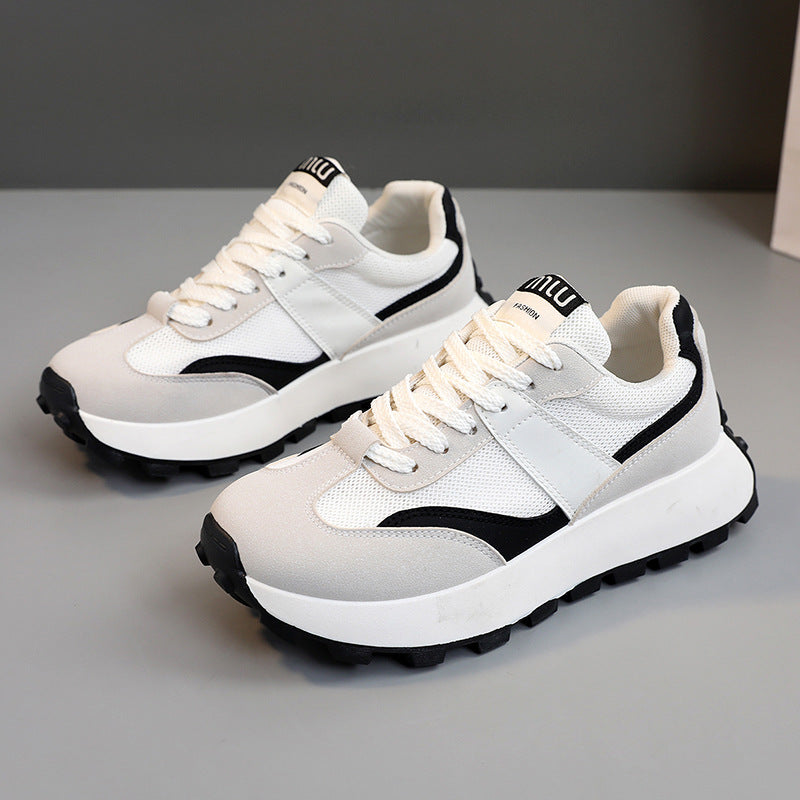 Damen Sportliche Sneaker mit luftiger Mesh-Oberfläche und rutschfester Sohle EB