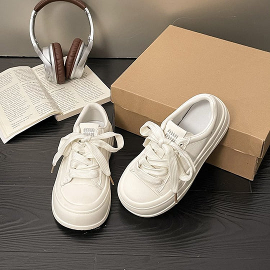 Damen modische Plateau-Sneaker mit ökologischem Obermaterial und komfortabler Dämpfung EB