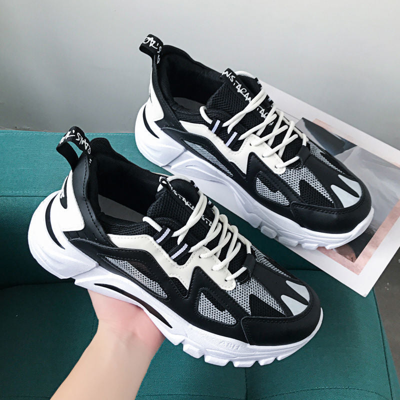 Damen Sportliche Chunky Sneakers mit atmungsaktiver Mesh-Oberfläche und rutschfester Sohle EB