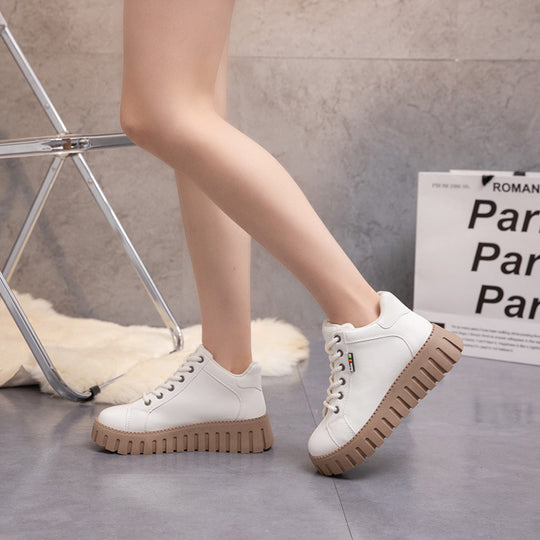 Damen modische High-Top Sneakers mit rutschfester Sohle EB
