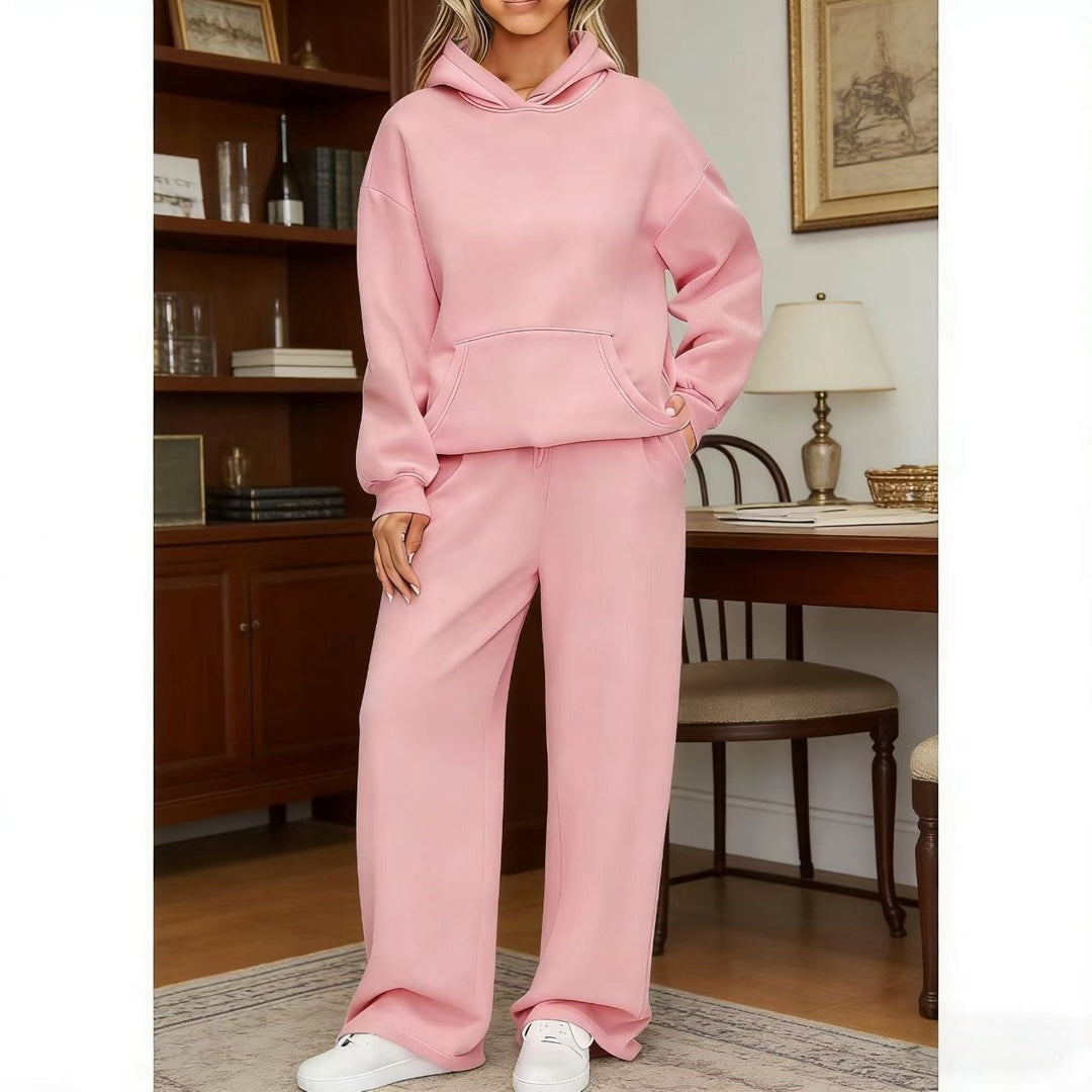 Damen nan kuscheliges Oversize Hoodie und weite Jogginghose Set EB