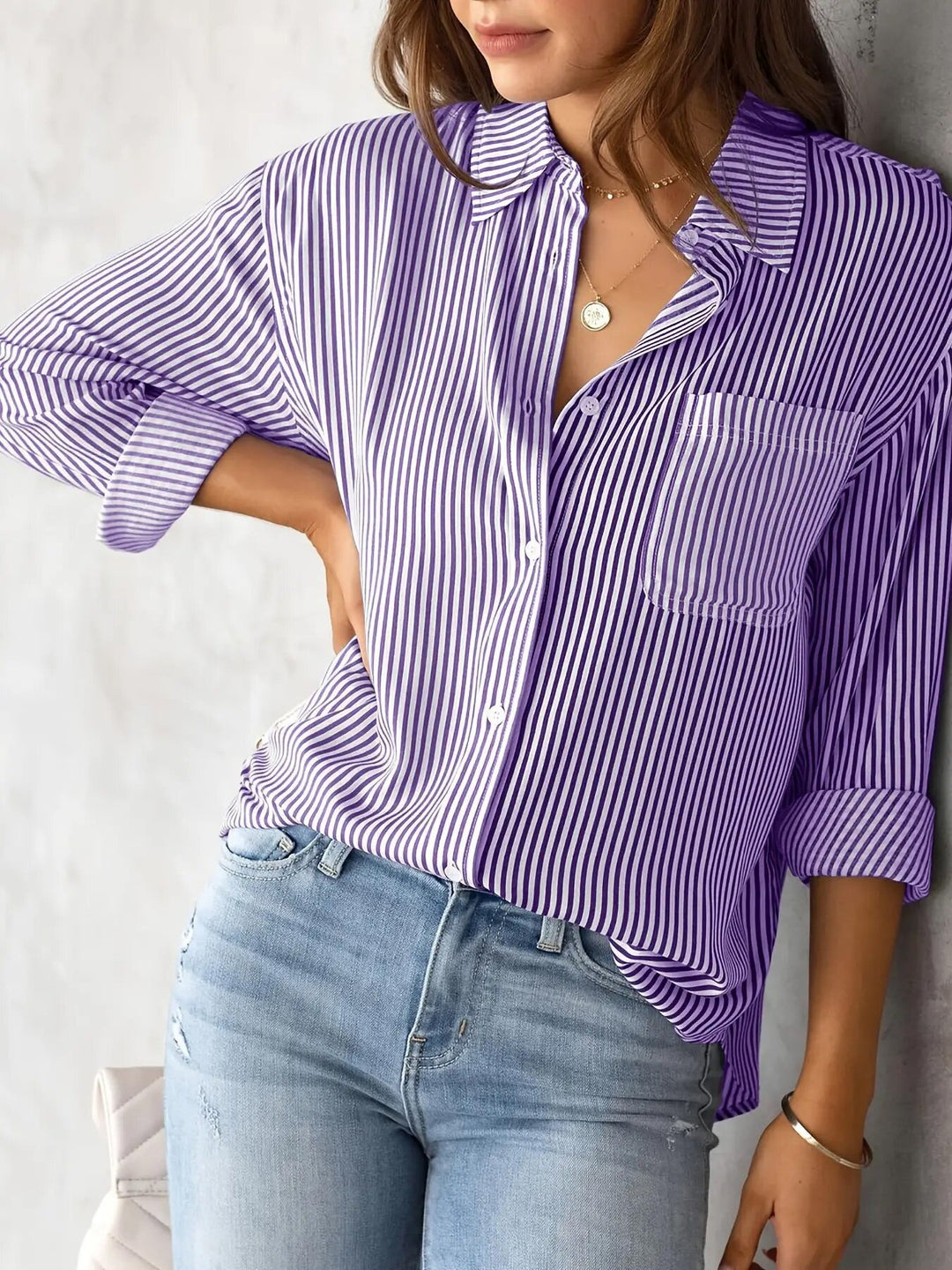 Damen lässige Hemdbluse EB