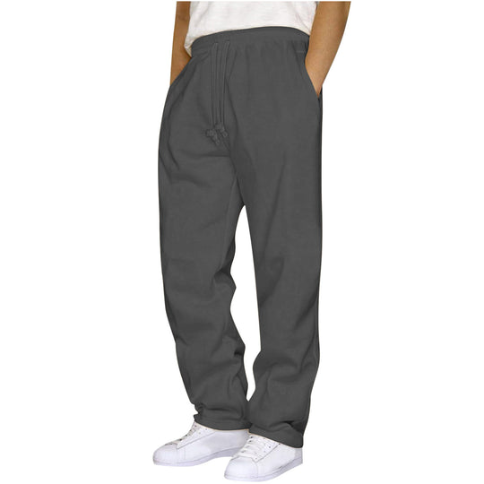 Damen nan ungekürzte Relax-Freizeithose mit hohem Komfortbund, innenliegendem Kordelzug und seitlichen Eingrifftaschen EB