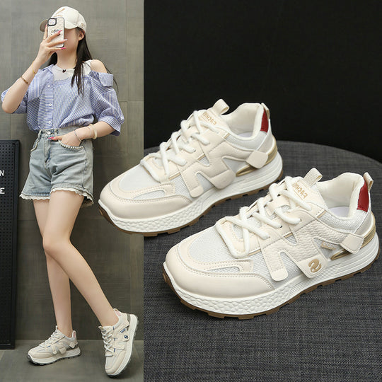 Damen Sportliche Sneakers mit atmungsaktivem Mesh-Obermaterial und komfortabler Dämpfung EB