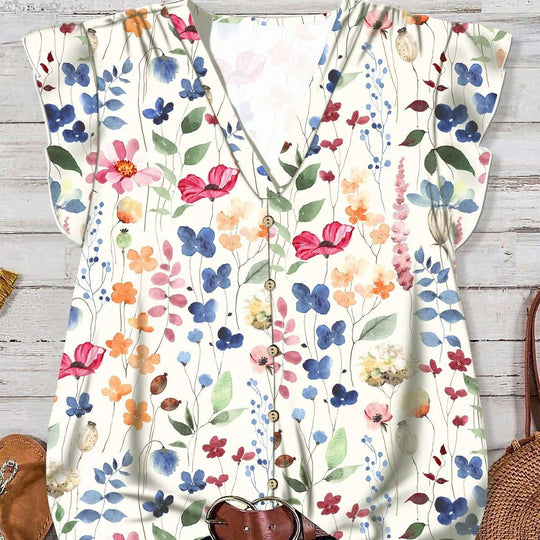 Damen Bluse mit floralem Muster EB