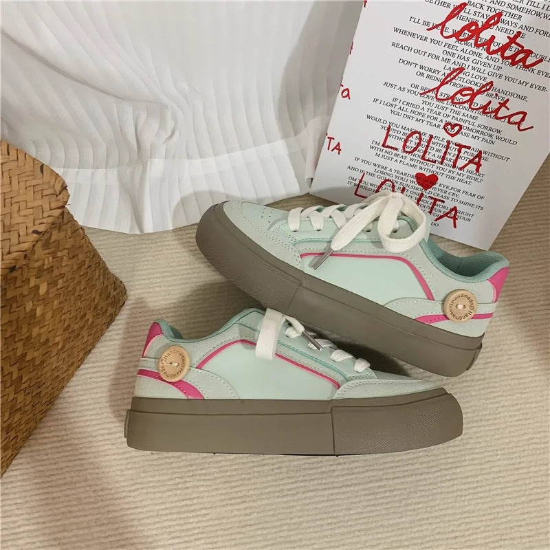 Damen Modische Sneakers mit atmungsaktiver Obermaterialstruktur und bequemem Dämpfungssystem EB