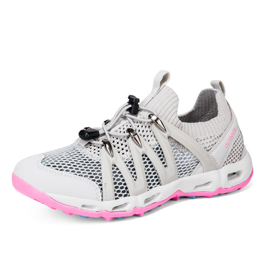 Damen Atmungsaktive Outdoor-Sneaker mit elastischem Schnellschnürsystem EB